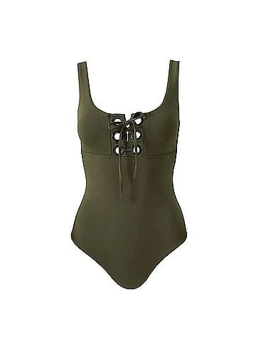 Melissa Odabash London One-Piece Swimsuit in Olive (view 1)
