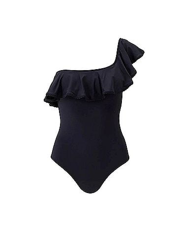 Melissa Odabash Tennessee One-Shoulder One-Piece Swimsuit in Black (view 1)