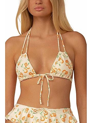 Montce Euro Bow Bikini Top in Cherry Sherbet (view 2)