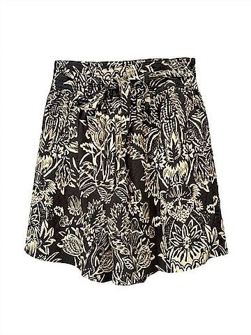 Ulla Johnson Rowan Belted Shorts in Noir Flora (view 1)