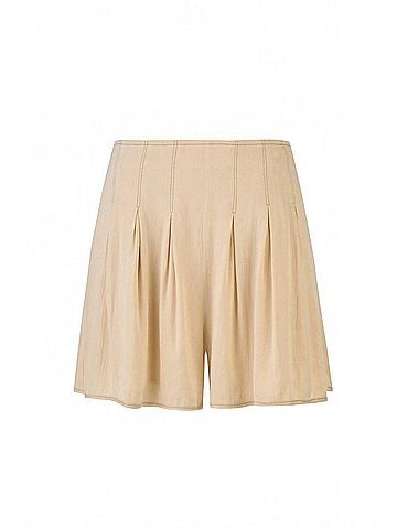 Sancia Juna Pull-On Shorts in Beige (view 1)