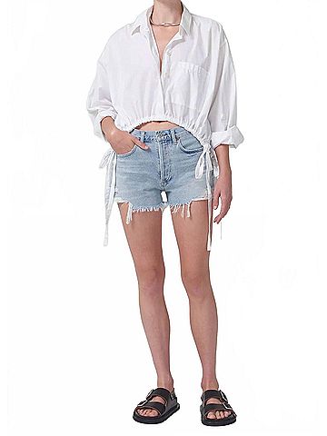 Citizens of Humanity Annabelle Jean Shorts in Washed Ashore (view 2)