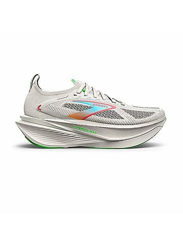 Brooks Women's Hyperion Max 3 Running Shoes in Coconut/Green Gecko/Pink Clay (view 1)