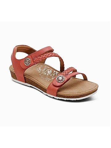 Aetrex Women's Jillian Sandal in Antique Rose (view 1)
