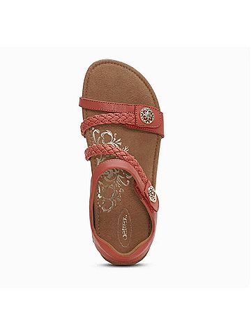 Aetrex Women's Jillian Sandal in Antique Rose (view 2)