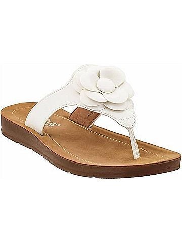 Corkys Women's So Delish Flip Flop Sandals in White (view 1)