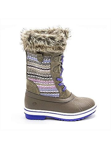 Northside Girl's Bishop Jr Lace-Up Boots in Stone (view 1)