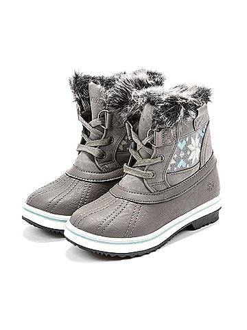 Northside Girl's Brookelle Snow Boot in Grey (view 2)