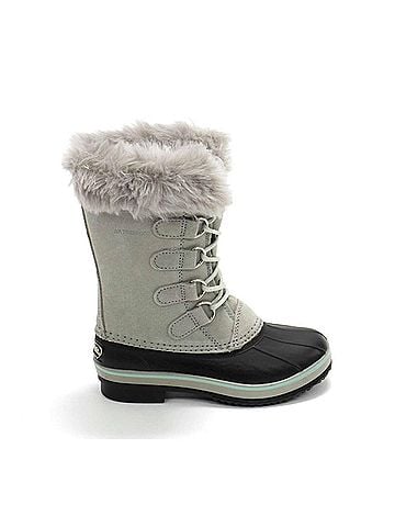 Northside Girl's Kathmandu Mid Calf Waterproof Snow Boots in Light Gray (view 1)