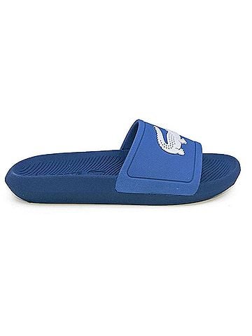 Lacoste Women's Croco Slide Sandals in Blue (view 1)