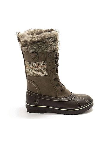 Northside Women's Bishop Mid Calf Winter Boots in Dark Brown (view 1)