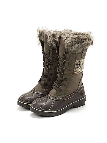 Northside Women's Bishop Mid Calf Winter Boots in Dark Brown (view 2)