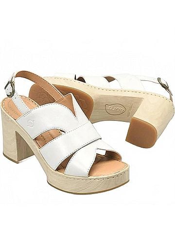 Born Women's Nassau Sandal in White (view 2)