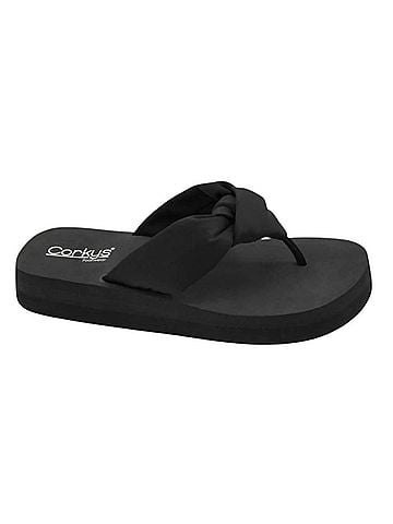 Corkys Women's You Go Girl Sandals in Black (view 1)