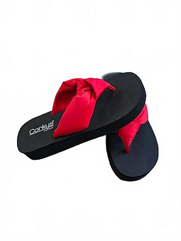 Corkys Women's You Go Girl Sandals in Red (view 2)