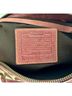 Coach Print Brown Burgundy Tan Leather Shoulder Bag One size - photo 4