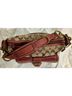 Coach Print Brown Burgundy Tan Leather Shoulder Bag One size - photo 11