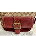 Coach Print Brown Burgundy Tan Leather Shoulder Bag One size - photo 3