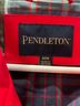 Pendleton 100% Polyester 35% Cotton 10% Acrylic Plaid Red Raincoat Size M - photo 3