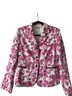 Tahari Floral Pink White Black Blazer Size 6 - photo 1