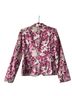 Tahari Floral Pink White Black Blazer Size 6 - photo 2