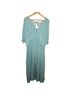 Mango Floral Blue Green Casual Dress Size 2X - photo 1