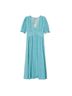 Mango Floral Blue Green Casual Dress Size 2X - photo 4