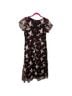 Sam Edelman 100% Polyester Floral Black Multi Color Casual Dress Size 12 - photo 2