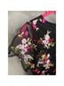 Sam Edelman 100% Polyester Floral Black Multi Color Casual Dress Size 12 - photo 5