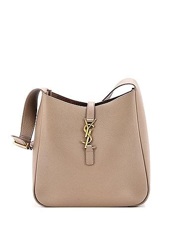 Saint Laurent Le 5 a 7 Supple Hobo Leather Small (view 1)