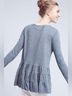 Deletta Solid Blue Long Sleeve T-Shirt Size XS - photo 6