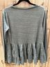 Deletta Solid Blue Long Sleeve T-Shirt Size XS - photo 3
