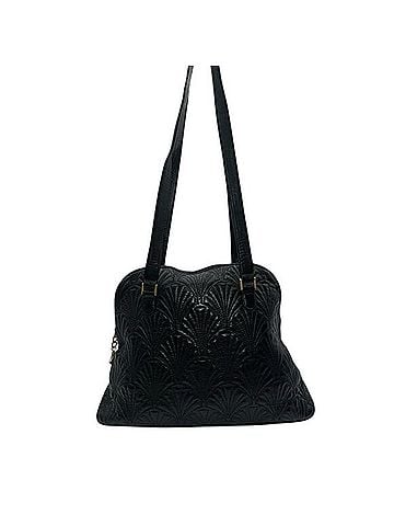 Bally Vintage Quilted Lambskin Fan Motif Shoulder Bag Shoulder Bag (view 2)