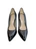Diesel 100% Leather Snake Print Black Gray Heels Size EU 37 - photo 1
