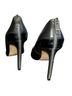 Diesel 100% Leather Snake Print Black Gray Heels Size EU 37 - photo 2