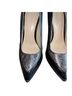 Diesel 100% Leather Snake Print Black Gray Heels Size EU 37 - photo 9