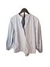 Cos 100% Cotton Stripes Blue White Button-Down Shirt Size 2 - photo 1