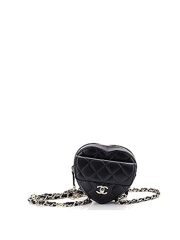 Chanel CC in Love Heart Belt Bag Quilted Lambskin (view 1)