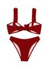 Zaful Red Two Piece Swimsuit Size M - photo 2