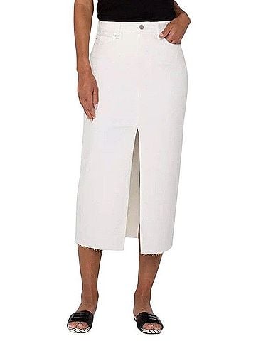 Liverpool Los Angeles Denim Skirt (view 1)