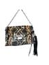 ALLSAINTS 100% Calf Leather Snake Print Brown Black Shoulder Bag One size - photo 1