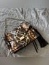 ALLSAINTS 100% Calf Leather Snake Print Brown Black Shoulder Bag One size - photo 5