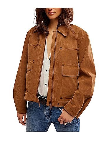 Free People Faux Leather Jacket (view 1)