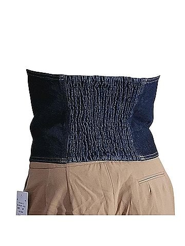 Express demin halter Sleeveless Top (view 2)