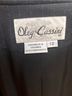 Oleg Cassini Black Blue Blazer Size 12 - photo 3