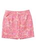Kate Hill 100% Cotton Floral Pink Yellow White Skort Size 10 - photo 2