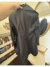 DKNY Black Trenchcoat Size M - photo 3