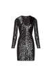 Express Solid Black Cocktail Dress Size S - photo 4