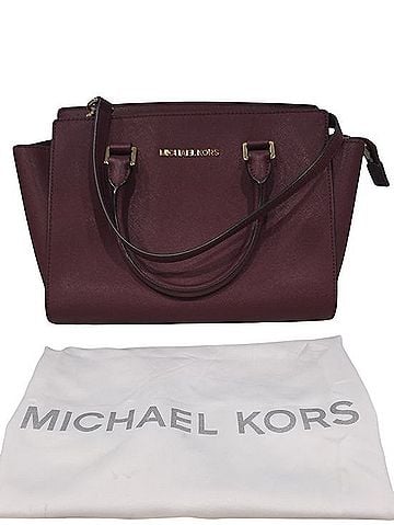 MICHAEL Michael Kors Selma Leather Satchel (view 1)