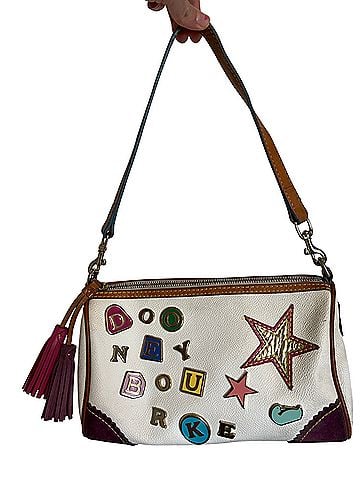 Dooney & Bourke VINTAGE Y2K Lindsay Lohan Alphabet Charm Bag 2 Leather Crossbody Bag (view 1)